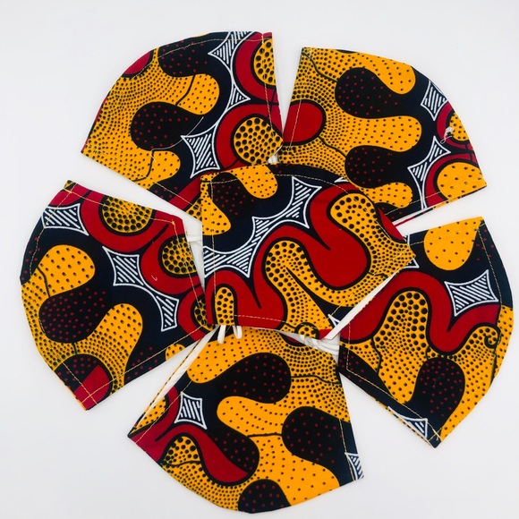 Ankara African Print Face Mask - Picture 2 of 2